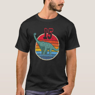 T-shirt 15E Anniversaire I Brachiosaurus Diplodocus I Fami