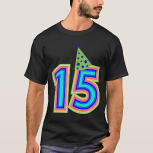 T-shirt 15e anniversaire mignon 15 ans Vieux Rainbow Boy G