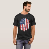 T-shirt 1619 drapeau américain de nos ancêtres (Devant entier)