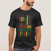 T-shirt 1619 Honor Our Ancestors Project Black History Mon (Devant)
