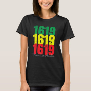 T-shirt 1619 Mois de l'histoire des Noirs Patrimoine afric