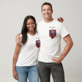 T-shirt 1642 de bleu de rouge bleu de gardes (Unisexe)