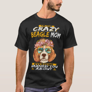 T-shirt 168 Je suis la mère Beagle folle