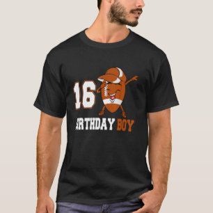 T-shirt 16 ans Dabbing Football 16e anniversaire garçon T