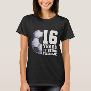 T-shirt 16 Ans De Football Fantastique Pour Garçons 16e An