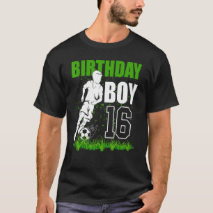 T-shirt 16 Ans Football Anniversaire Thème 16ème Pour