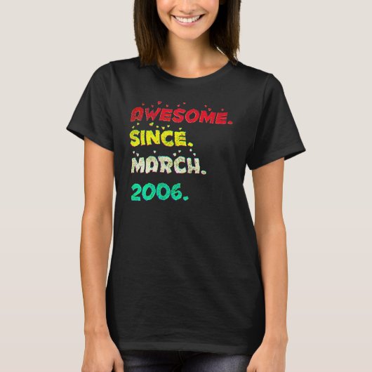 T-shirt 16 ans mars 2006 5 (Devant)