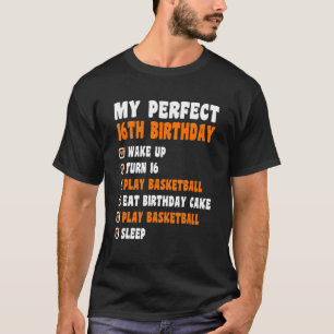 T-shirt 16 ans Perfect 16e anniversaire Basketball 16e