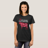 T-shirt 16 bonnes raisons de ne pas devenir végétalien Fun (Devant entier)