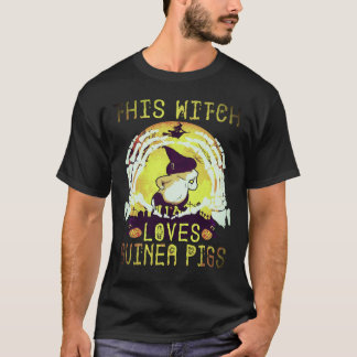 T-shirt 16 Cette sorcière adore les cochons d'Inde Hallowe