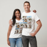 T-shirt 16 Photo collage modèle personnalisé<br><div class="desc">Ce t-shirt photo collage 16 unique en son genre vous permet de chérir vos moments les plus précieux en style et confort. Faites votre propre chemise à thème de collage de Ricaso - Customisez avec vos seize photos préférées pour un cadeau personnalisé pour vous-même ou un proche Montrez les temps...</div>