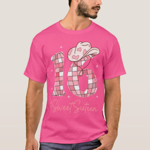 T-shirt 16 Sweet Sixn Western Rodeo 16e Anniversaire Fille