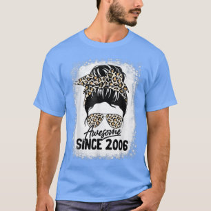 T-shirt 16 Years Old Awesome Since 2006 Leopard 16th Birth
