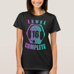 T-shirt 16e anniversaire 16 ans Gamer Gaming Console Vidéo