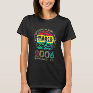 T-shirt 16e anniversaire 16 ans Incroyable depuis mars 200