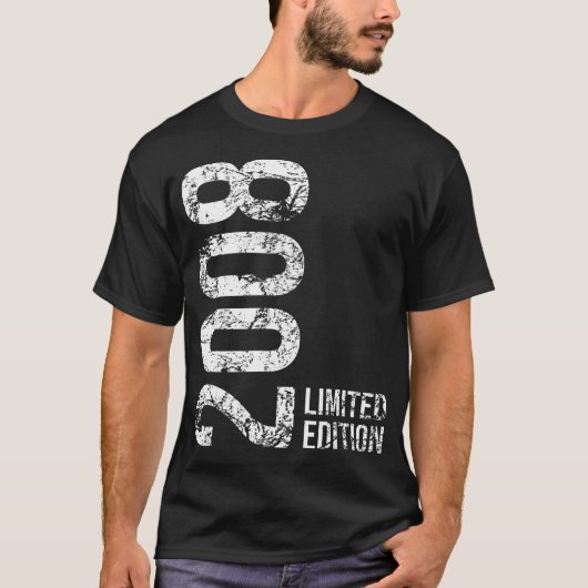 T-shirt 16E Anniversaire 16 Ans Jeune Fille Garçon 2008 (Devant)