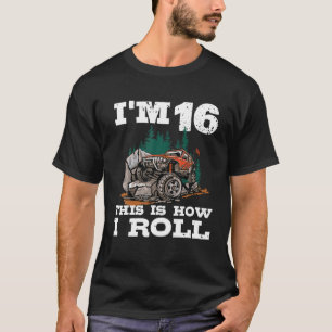 T-shirt 16E Anniversaire 4X4 Hors Route Lover 16 Ans Anniv