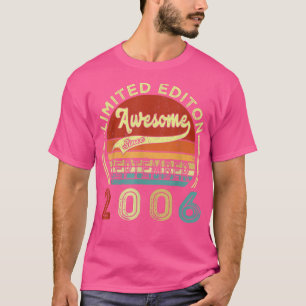T-shirt 16e anniversaire Cadeau stupéfiant depuis septembr