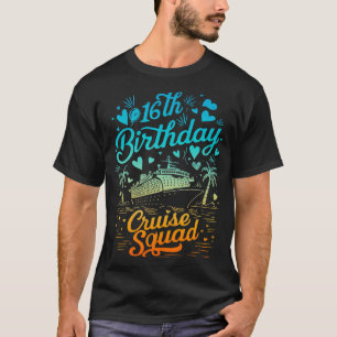 T-shirt 16e anniversaire Croisière Escouade Matching Homme