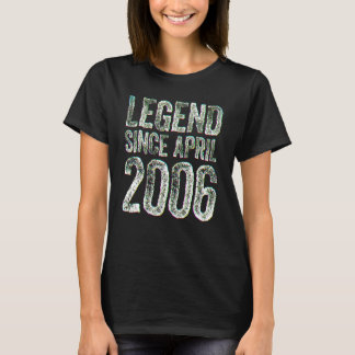 T-shirt 16e anniversaire de naissance en mars Légende de