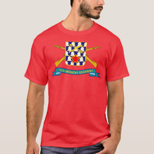 T-shirt 16e Régiment d'infanterie DUI w Br Ribbon X