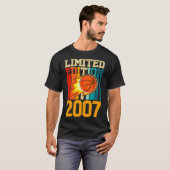 T-shirt 16th Birthday Basketball Limited Edition 2007 Fun (Devant entier)