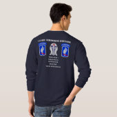 T-shirt 173rd Longue pièce en t de douille de brigade (Dos entier)