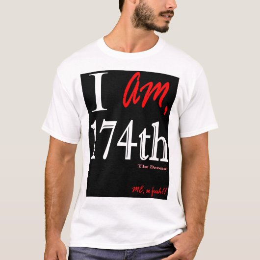 T-shirt 174th Le Bronx - noir et blanc (Devant)