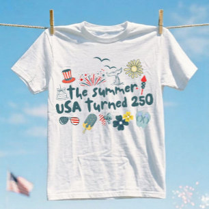 T-shirt 1776 - 2026 Rétro 250e Anniversaire 4 Juillet