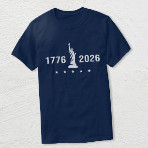 T-shirt 1776 2026 Statue de la Liberté USA 250e annivers