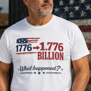 T-shirt 1776 à 1,776 Milliard de Chemise – Que s'est-il pa