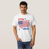 T-shirt 1776 à 2026 (Devant entier)