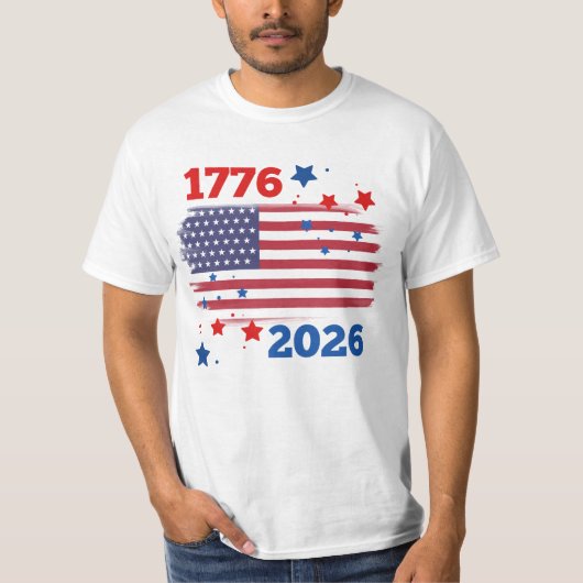 T-shirt 1776 à 2026 (Devant)
