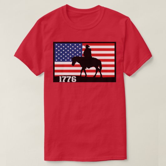 T-shirt 1776 Cowboy (Design devant)