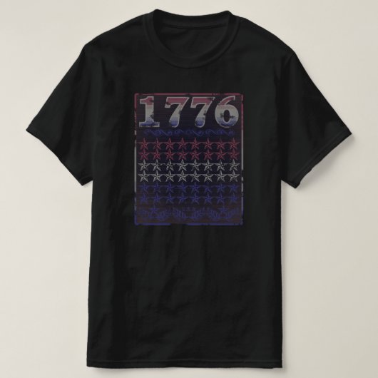 T-Shirt 1776 Étoiles (Design devant)