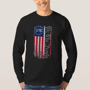 T-shirt 1776 Nous Le Peuple Américain Patriotique Us Drape