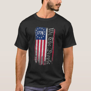T-shirt 1776 Nous Le Peuple Betsy Ross 4 juillet Américain