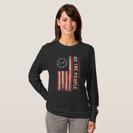 T-shirt 1776 Nous Le Peuple Constitution Patriotique Améri (Devant entier)