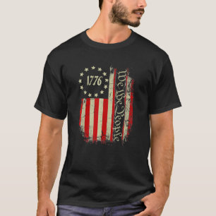 T-shirt 1776 We The People Usa American Flag Patriotic 4th