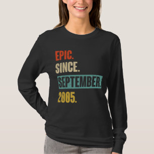 T-shirt 17 Ans 17e anniversaire Anniversaire Epic depuis s
