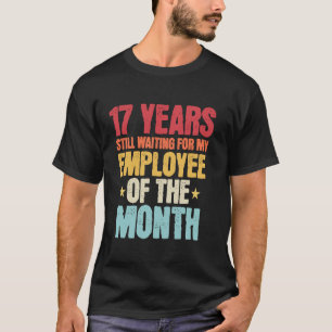 T-shirt 17 ans d'employé au travail - 17 ans d'anniversair