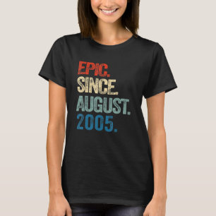 T-shirt 17 ans Epic depuis août 2005 17e anniversaire