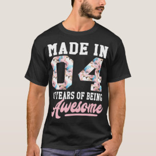 T-shirt 17 Ans Filles ns Cadeau Pour 17e Anniversaire Né