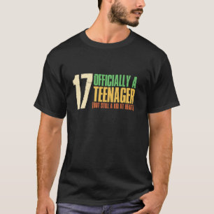T-shirt 17 Ans J'ai Officiellement L'âge D'être Une Adoles
