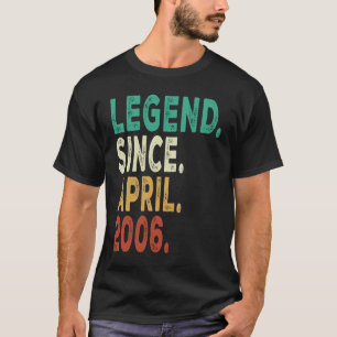 T-shirt 17 Ans Légende depuis avril 2006 17e anniversaire