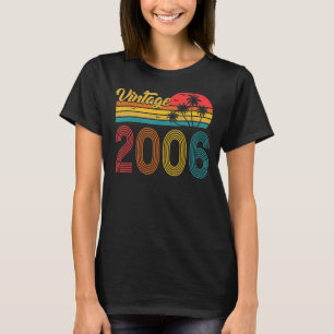 T-shirt 17 ans Retro Vintage 2006 17e anniversaire