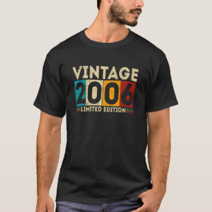 T-shirt 17 ans Vintage 2006 17e anniversaire