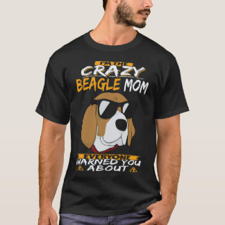 T-shirt 17 Je suis la folle maman Beagle Beagle