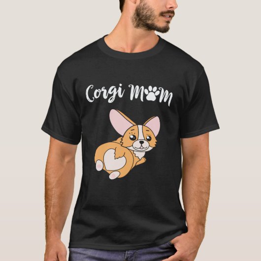 T-shirt 17 Maman Corgi Corgi (Devant)