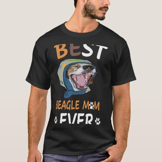T-shirt 17 Meilleur Beagle Maman Jamais (Devant)